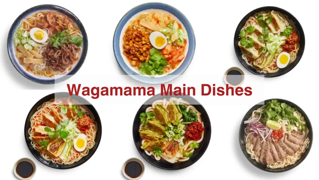 Wagamama Main Dishes 